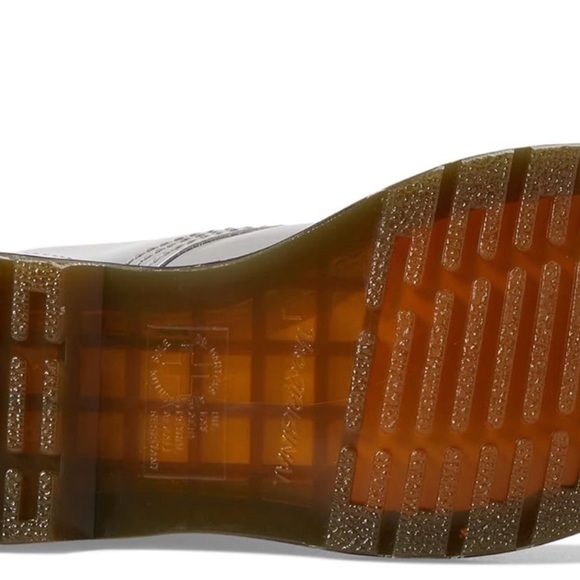 Dr. Martens Women's 1460 W Patent Leather 8 Eye Boot, Zinc Grey, 5 - Picture 6 of 6